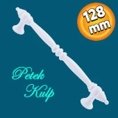 Petek Mobilya Mutfak Dolabı Ünite Çekmece Dolap Kulpları Düz Metal Kulp Kulbu Kulpu 128 Mm Beyaz thumbnail 1
