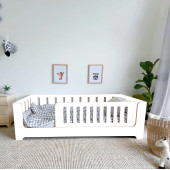 MiniWood Markaawm Zambak Beyaz Montessori Yatak Çocuk Ve Bebek Karyola - 1
