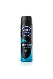 Nivea Men Deep Beat Aktif Karbon Sprey Deodorant 150 ml - 1