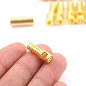 5mm Altın Kaplama Banana Dişi Erkek Soket  60A Pil Batarya Lion Bullet Plug Kablo Konnektör Esc Motor Rc - 2