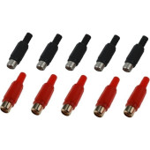 Digielektro Rca Dişi Konnektör Tos Jak Fiş 5 Set - 1