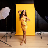 Gdx Kağıt Sonsuz Stüdyo Fon Perde (Deep Yellow) 2.70x11 Metre - 3