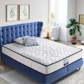 Palace Full Ortapedik Paket Yaylı Çift Kişilik Yatak Beyaz 160x200 - 1