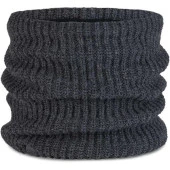 Buff Örgü Kaşkol Knitted & Fleece Neckwarmer Jarn Graphite Gri - 1
