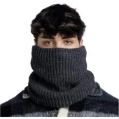 Buff Örgü Kaşkol Knitted & Fleece Neckwarmer Jarn Graphite Gri - 3