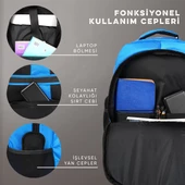 Vegmann Spectra 15,6 inç Notebook Uyumlu Mavi Laptop Sırt Çantası thumbnail 5