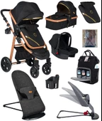 Dört Dörtlük Takım 8 In 1 Baby Home 940 Travel Sistem Bebek Arabası 370 Sallanır Ana Kucağı - 2
