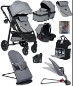 Dört Dörtlük Takım 8 In 1 Baby Home 940 Travel Sistem Bebek Arabası 370 Sallanır Ana Kucağı - 1