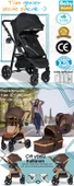 Dört Dörtlük Takım 8 In 1 Baby Home 940 Travel Sistem Bebek Arabası 370 Sallanır Ana Kucağı - 5