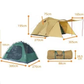 BreezeTime GoGoNature D3 Otomatik Çadır-BEJ - 4