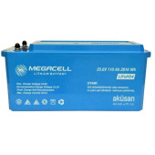 Megacell 25.6V 110Ah LiFePO4 Lityum Demir Fosfat Akü(ABS Kasa) - 1