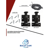 BULUT DİZAYN - Cam Balkon Emniyet Plastik Kilit - Boncuklu İp Zincir Takım Seti (SİYAH) - 1