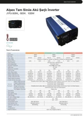Alpex 500 watt ups (şebeke şarjlı) tam sinüs inverter thumbnail 6