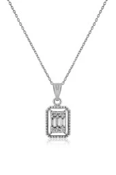 Baget Taşlı Kadın Kolye Pdmz10 - 1