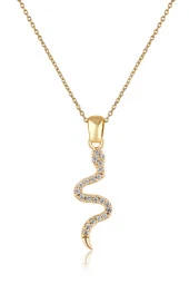 Yılan Detaylı Kadın Kolye Pdmz13 - 2