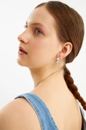 Limited Edition Halka Small Silver Küpe Pdmy29 - 1