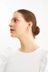 Limited Edition Halka Rose Gold Küpe Pdmy27 - 2