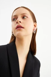 Limited Edition Halka Silver Küpe Pdmy26 - 3