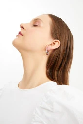 Limited Edition Shakira Salsa Serisi Çelik Renkli Taşlı Küpe Pdmy21 - 2