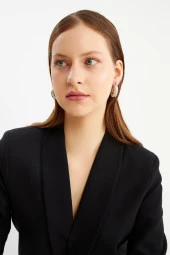 Limited Edition Altın Kaplama Burgu Halka Silver Küpe Pdmy23 - 3