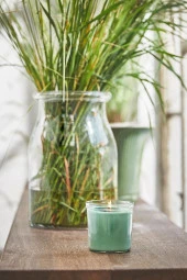 Home Cam kokulu mum (açık yeşil, 40 saat, çimen,Özel Gün, Hediye için uygun) PDMS348 - 2