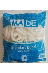 Made 14 Mm Standart Dübel Paket 250 Adet - 1
