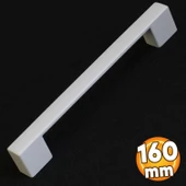 Gölcük Düz Mobilya Mutfak Dolap Çekmece Dolabı Kapak Metal Kulpu Kulbu Kulpları Beyaz 160 Mm - 16 Cm - 1