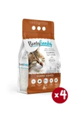 BentySandy Kahve Kokulu Topaklanan İnce Taneli Kedi Kumu 5Lx4 - 1