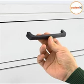 Side Mutfak Kulbu Çekmece Dolap Kulpu Metal Kulp Mobilya Dolabı Kulpları Renk (128 MM-12.8 CM) Siyah thumbnail 5