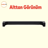 Side Çekmece Dolap Kulpu Mutfak Kulbu Metal Kulp Mobilya Dolabı Kulpları Renk (160 MM-16.0 CM) Siyah - 4