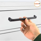 Side Mutfak Kulbu Çekmece Dolap Kulpu Metal Kulp Mobilya Dolabı Kulpları Renk 192 mm Siyah thumbnail 5