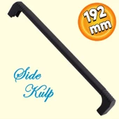 Side Mutfak Kulbu Çekmece Dolap Kulpu Metal Kulp Mobilya Dolabı Kulpları Renk 192 mm Siyah thumbnail 1