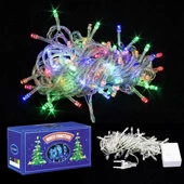 Led Işık Yılbaşı Ağacı Işığı 220V Fişli 8 Fonksiyonlu KARIŞIK RENKLİ RGB Yılbaşı Ağaç Işığı - 1