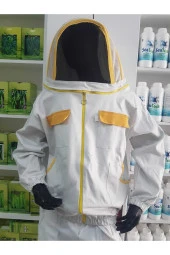 Sarı Detaylı Astronot Model Arıcı Kıyafeti (arıcı Maskesi)-XL Beden - 1