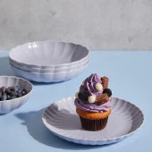 Kütahya Porselen Luz Form 24 Parça Yemek Takımı Lila Lzf24y2a740936 - 2