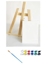 Hayal Sepeti Boyama Seti Tuval, Şövale, Akrilik Boya, Fırça - 1