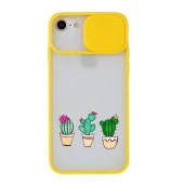 iPhone 6 Plus Kaktüs Desenli Kamera Korumalı Telefon Kılıfı thumbnail 1