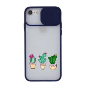 iPhone 8 Kaktüs Desenli Kamera Korumalı Telefon Kılıfı thumbnail 6