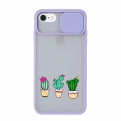 iPhone 8 Kaktüs Desenli Kamera Korumalı Telefon Kılıfı thumbnail 7