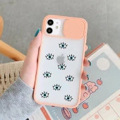 iPhone 11 Nazar Gözler Desenli Kamera Korumalı Telefon Kılıfı - 6