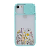 Renkli Gül Tasarımlı iPhone 8 Kamera Korumalı Telefon Kılıfı thumbnail 2