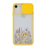 Renkli Gül Tasarımlı iPhone 8 Kamera Korumalı Telefon Kılıfı thumbnail 5