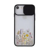 Renkli Gül Tasarımlı iPhone 8 Kamera Korumalı Telefon Kılıfı thumbnail 1