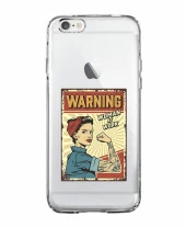 iPhone 8 Women At Work Şeffaf Kılıf thumbnail 4