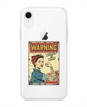 iPhone XR Women At Work Şeffaf Kılıf thumbnail 5