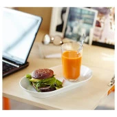 6 Adet Kayık Tabağı MeridyenDukkan 19x10 cm Kahvaltı-Sunum Tabağı Feldispat Porselen thumbnail 4