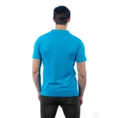 V Yaka Tişört, Turkuaz -113E209- T-shirt, Tshirt, Kısa Kollu - 2