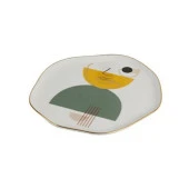 Porland Abstract 6Lı 21cm Düz Tabak Desen1 - 2