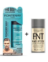 Fontenay Pudra Toz Wax Mat Effect Mavi 20gr + Hair Wax Stick 75gr 2Li Set thumbnail 1