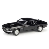 Welly 1969 Ford Mustang BOSS 429 Siyah 1:24 Model Araba thumbnail 1